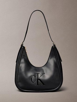 Calvin Klein Soft Touch Crescent Logo Hobo Bag