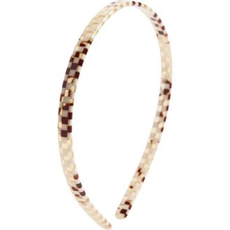 Machete Jewelry Slim Headband in Tortoise Checker at Nordstrom