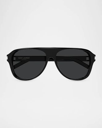 Saint Laurent Men & apos;s SL 970 Pilot Recycled Acetate Sunglasses