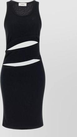 Coperni organic cotton spiral knee-length dress