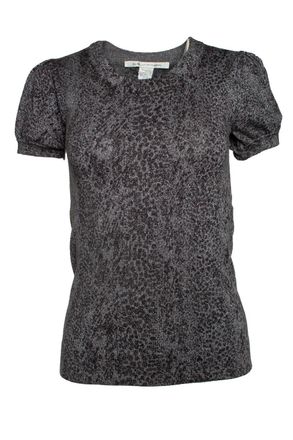 Diane Von F&uuml;rstenberg Leopard lurex top