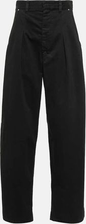 Isabel Marant Lenadi high-rise cotton wide-leg pants