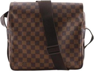 Louis Vuitton Pre-owned Vintage Damier Canvas Shoulder Bag - unisex - Vintage Schoudertas - Bruin - ONE Size - Vintage