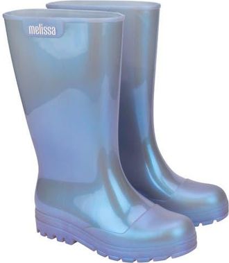 Melissa Welly Rain Boot in Pearly Blue at Nordstrom, Size 5