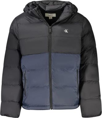 Calvin Klein Jacket met lange mouwen en afneembare capuchon - Heren - Winterjassen - Zwart - 2XL - Jassen