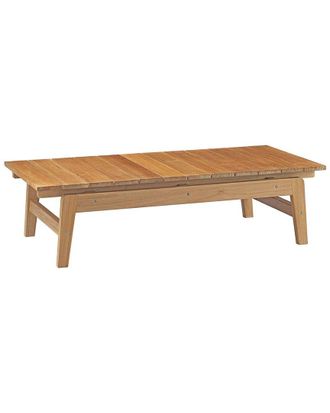 ModWay Discontinued Modway Outdoor Bayport Outdoor Patio Teak Wood Coffee Table