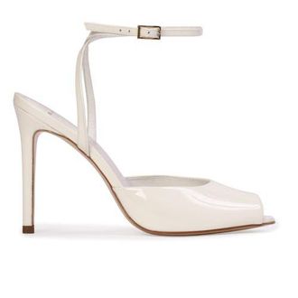 Black Suede Studio Wren 100 Sandal in Coconut Patent at Nordstrom, Size 37