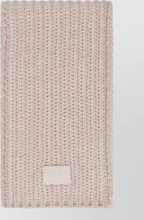 Fendi wool cashmere rectangular scarf