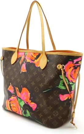 Louis Vuitton Pre-owned Canvas Tote Bag - Dames - Vintage Shopper - Veelkleurig - ONE Size - Vintage