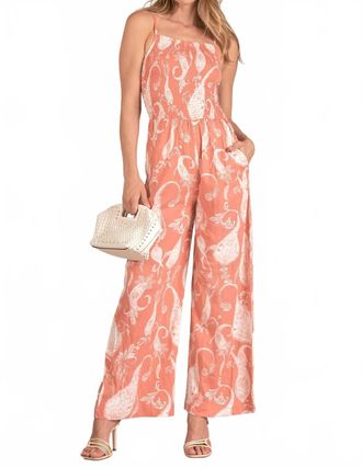 Elan Rio Jumpsuit In Coral