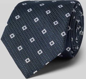 Willen Krawattenfabrik Krawatte aus Seide im Allover-Look (8 cm) in Blau, Gr&ouml;&szlig;e 1