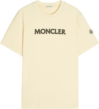 Moncler Logo Cotton T-shirt - White - Xxl