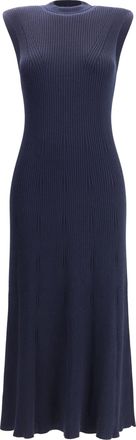 SA SU PHI Ribbed Cashmere Silk Sleeveless Long Dress