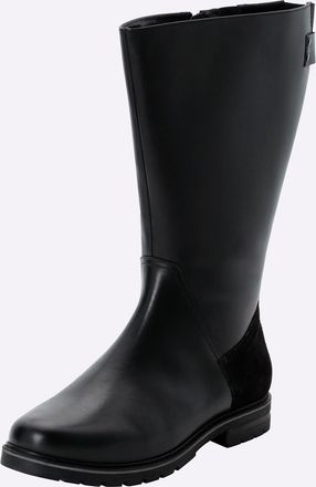 Sheego Weitschaftstiefel SHEEGO, Damen, Gr. 37, XXL-Schaft, schwarz, Rindsleder, Schuhe Weitschaftstiefel