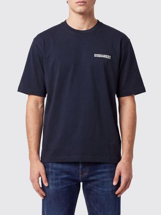 Dsquared2 T-shirt in cotone con stampa logo grafica a contrasto