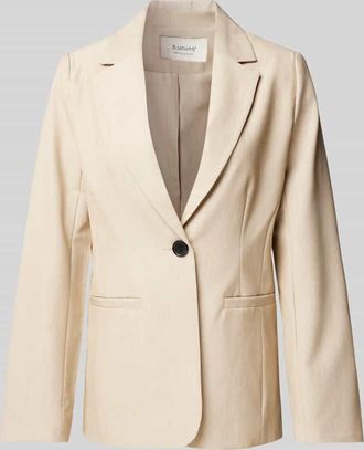 b.young B.Young Blazer mit Leistentaschen Modell Danta in Beige, Gr&ouml;&szlig;e 34