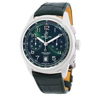 Breitling Premier B01 Chronograph Automatic Green Dial Mens Watch AB0145371L1P2
