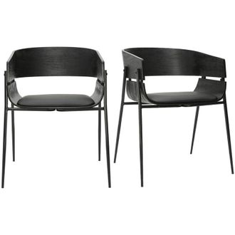 Miliboo Sedie design nere (set di 2) WESS