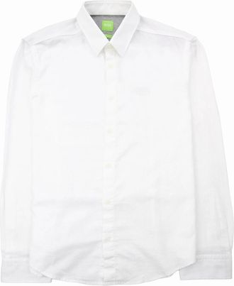 HUGO BOSS Mens Hugo Boss C Buster L/s Shirt White - Size: 38/Regular