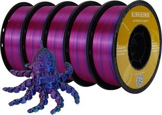 OEM Filamento Para Impresora 3d, Acabado Sedoso, Opciones Multicolor, Rojo, Verde, Azul