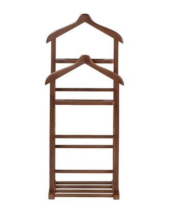 Hanah Home Elegant Walnut Valet Stand