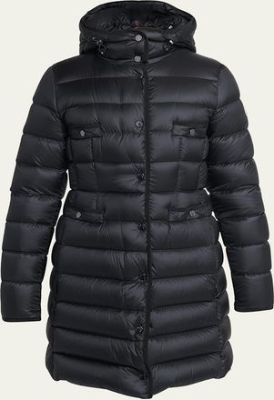 Moncler Hirma Hooded Long Down Jacket