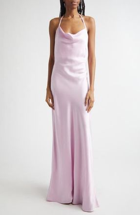 Stella McCartney Crepe Satin Shift Dress in Light Orchid at Nordstrom, Size 10 Us