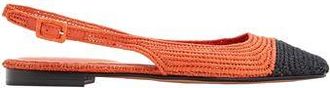 8 by YOOX RAFFIA SLINGBACK FLAT PUMPS