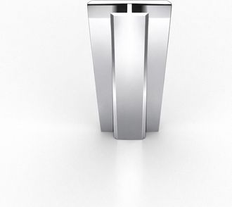 Aurlane Perfil De Uni&oacute;n De Aluminio Cromado De 250cm Compatible Wallit Y Stoneit
