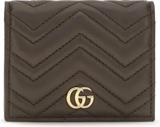Gucci Womens Wallet Gg Marmont Toasted Toasted-Toasted Calf Leather & Purses Toasted/toasted