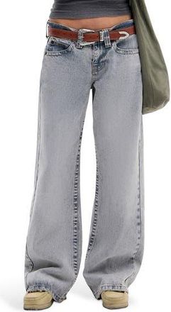 BDG Kayla Aruba Wide Leg Jeans in Grey at Nordstrom Rack, Size 28