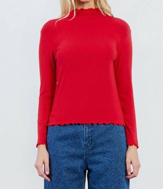 Lili Sidonio x Molly Bracken Knitted Ruffle Collared Sweater