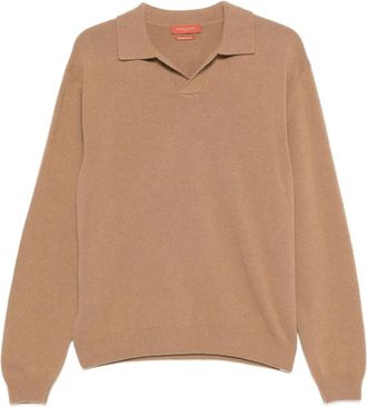 Daniele Fiesoli polo-collar sweater - Brown