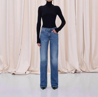 Haikure Star Denim Jean In Authentic Dark Wash