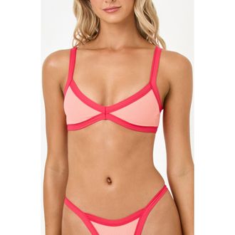 L*Space Taylor Rib Bikini Top in Freshsqueeze/Pout at Nordstrom, Size X-Large