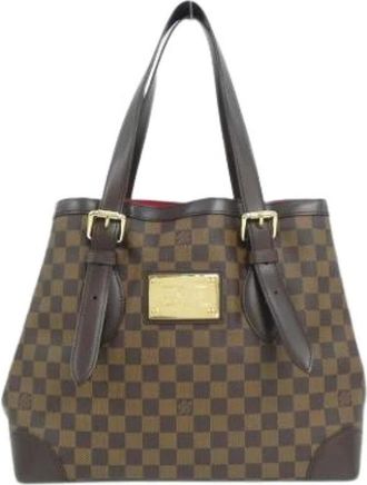 Louis Vuitton Pre-owned Tote Bags, female, Brown, Size: ONE SIZE Pre-owned Vintage Damier Handbag