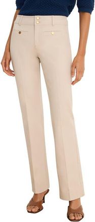 Nic+Zoe Plaza Slim Fit Bootcut Pants in Macadamia at Nordstrom, Size 14