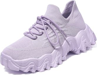 Generic Nurse Babe Shoes for Women, Mesh Orthopedic Sneakers, Anti-Slip Slip-On Orthopedic Sneakers (Light Purple, Adult, Women, 6, Numeric, UK Footwear Size 