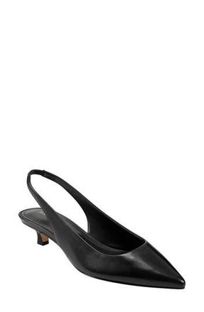 Marc Fisher Posey Kitten Heel Slingback Pump in Black at Nordstrom Rack, Size 6