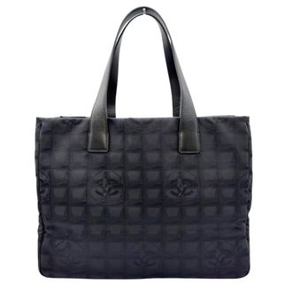 Chanel New Travel Line Black Nylon Tote Bag (Pre-Owned)
