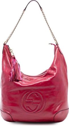 Gucci Pre-owned Gucci Patent Soho Shoulder Bag 326706 493492