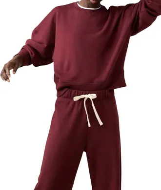Sold Out NYC Everyday Long Sleeve Sweatshirt In Wine