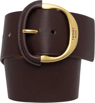Twinset Cintura con Fibbia e Ampia Tracolla - - Accessories - Donna - Marrone - S