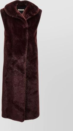Alberta Ferretti long faux fur sleeveless vest