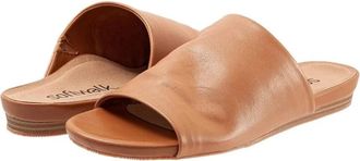Softwalk Camano Sandals Womens Narrow Tan Leather Slip On Slide RHS8491