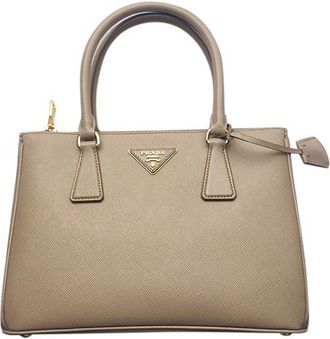 Prada Beige Saffiano leather small Galleria bag