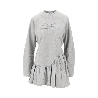 The Attico M&eacute;lange jersey mini dress Woman 40