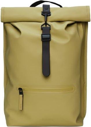 Rains Rolltop Waterproof Rucksack in Khaki at Nordstrom Rack