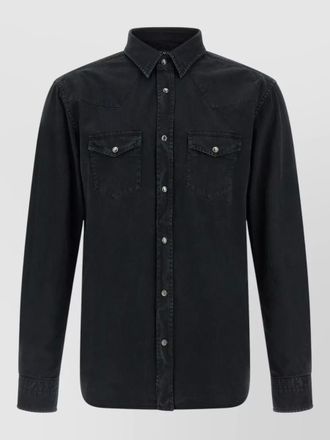Tom Ford slim-fit western shirt jacket