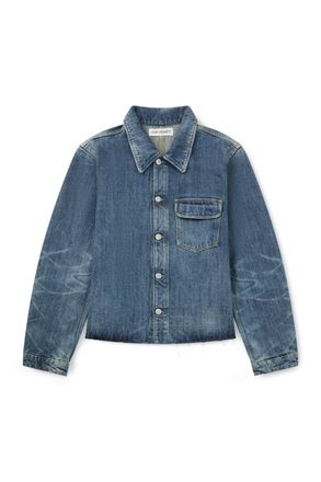 Our Legacy Cut Rebirth Frayed Denim Jacket